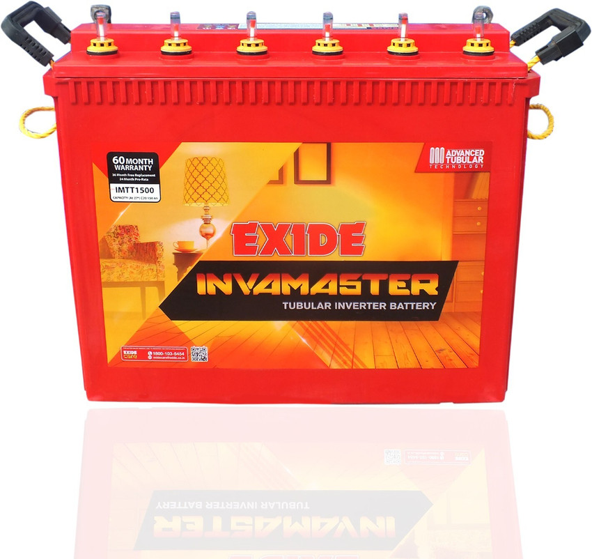 EXIDE IMTT1500 150Ah Tall Tubular Battery with 60 Month Warranty Tubular Inverter Battery Price in India Buy EXIDE IMTT1500 150Ah Tall Tubular Battery with 60 Month Warranty Tubular Inverter Battery o...