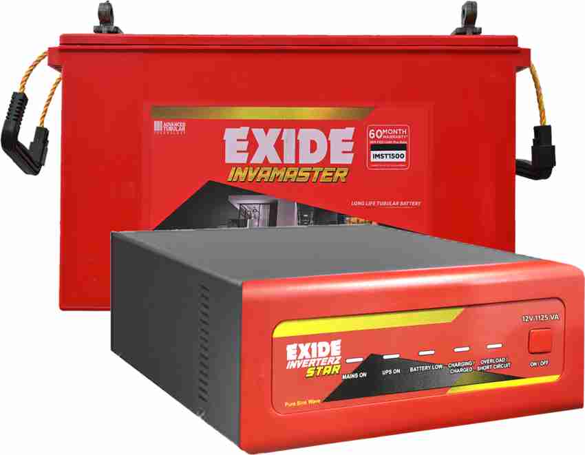 EXIDE Inverterz Star 1125 VA Pure Sine Wave Inverter with IMST 