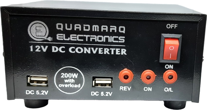 Quadmarq Electronics 200W DC To AC Converter 12V Square Wave Inverter Price  in India - Buy Quadmarq Electronics 200W DC To AC Converter 12V Square Wave  Inverter online at