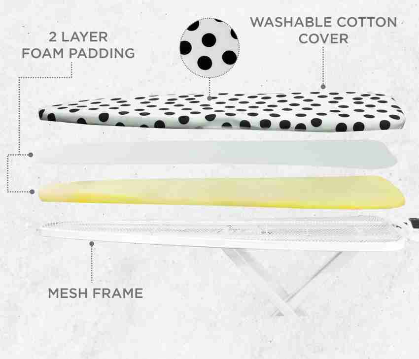 Giant ironing board cover, To secure the layers of wool to …