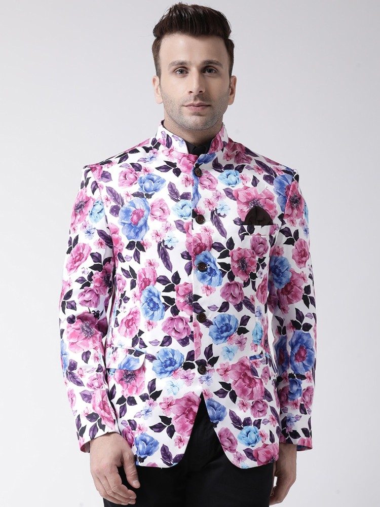 Mens floral formal on sale jacket