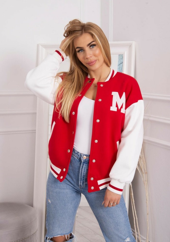 Red discount jersey jacket