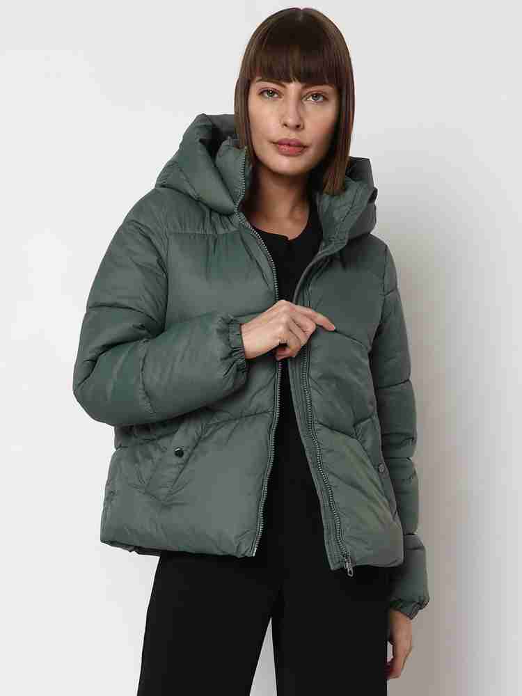 Vero moda cropped hot sale hooded padded jacket