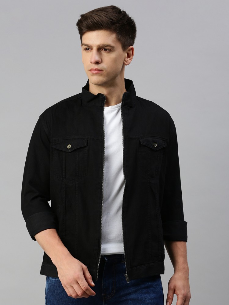 black shirt jean jacket, Off 64%