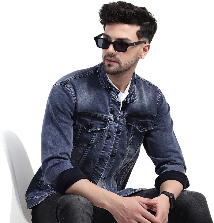 Plus91 Full Sleeve Washed Men Denim Jacket - Buy Plus91 Full Sleeve Washed  Men Denim Jacket Online at Best Prices in India | Flipkart.com