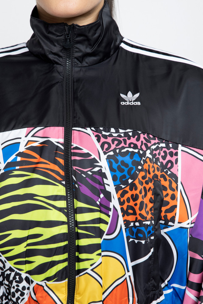 Adidas multicolor track jacket sales
