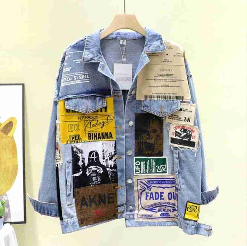 Designer popular denim jacket men