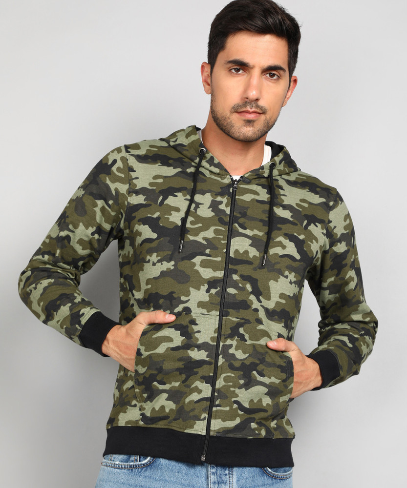 Army print jacket for mens clearance