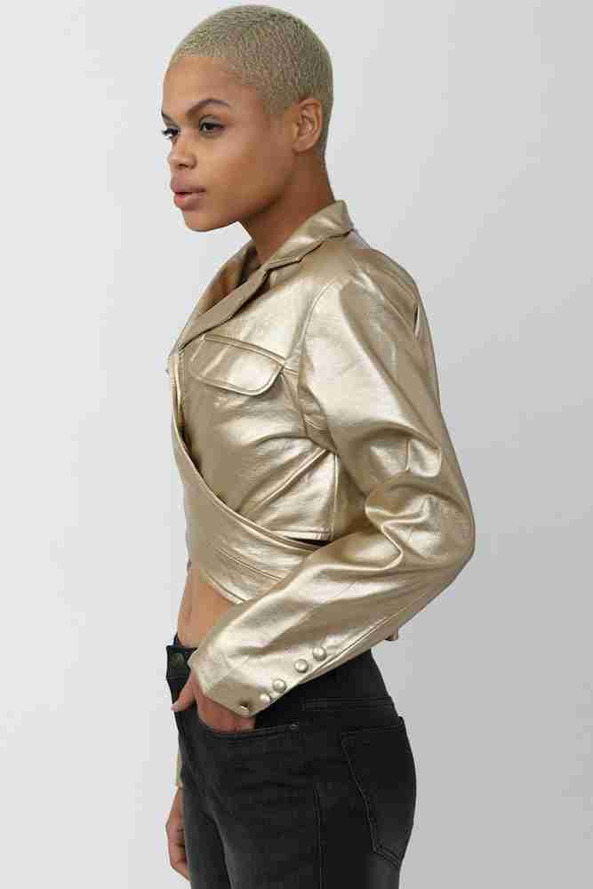 Forever 21 metallic jacket on sale
