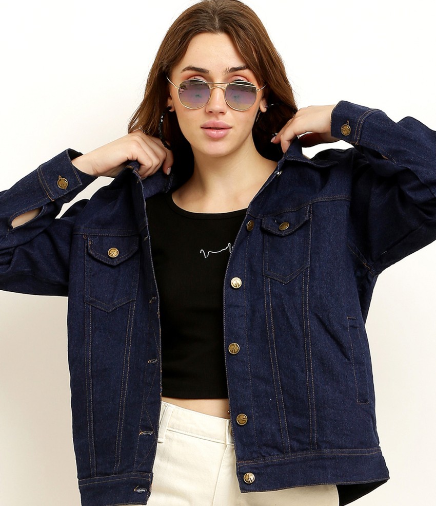 Denim jacket shop for women flipkart