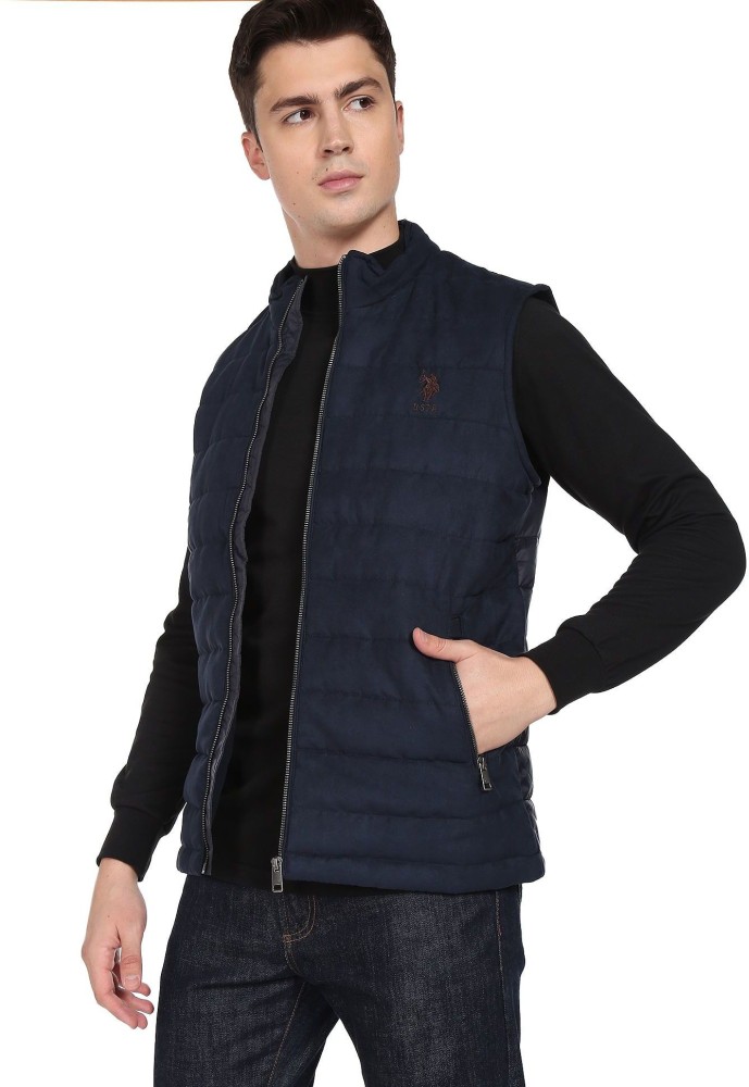 U.S. POLO ASSN. Sleeveless Solid Men Jacket Buy U.S. POLO ASSN