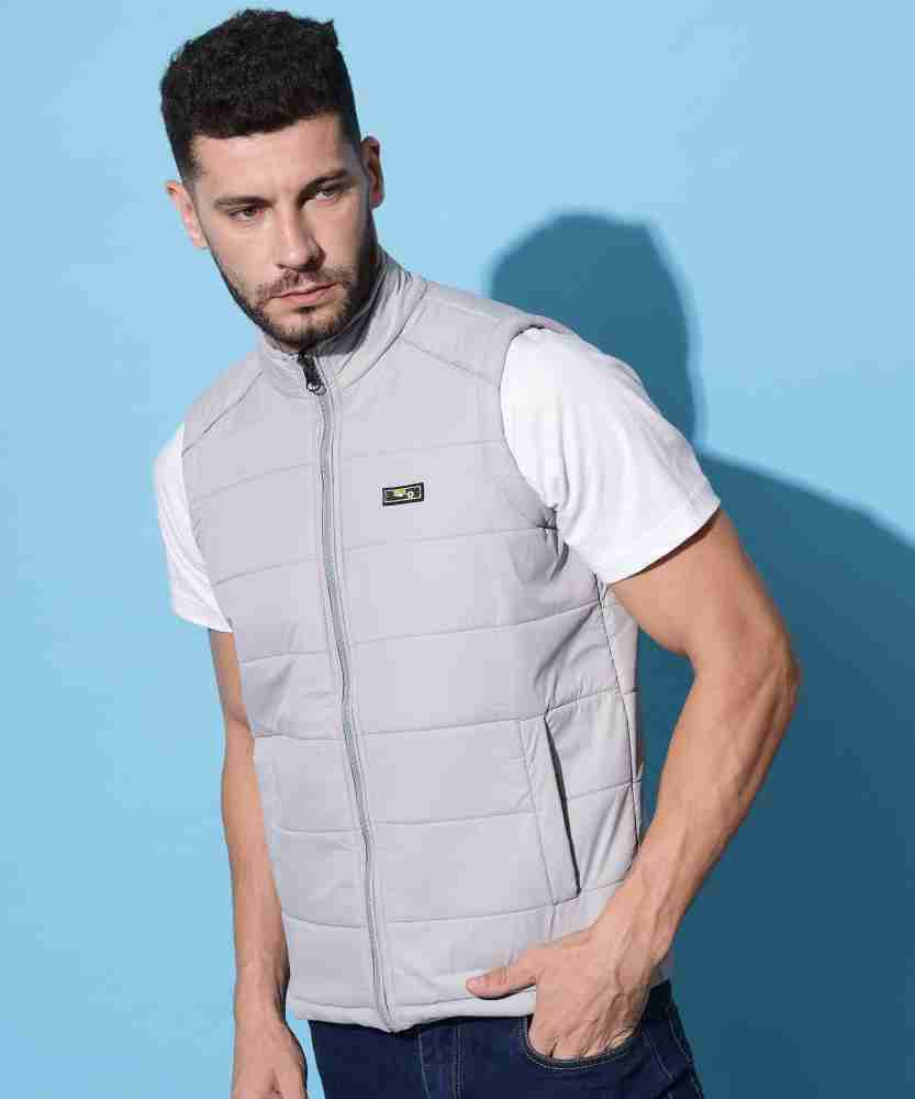 Kisha Sunscreen Full Sleeve Solid Men Jacket - Buy Grey Kisha