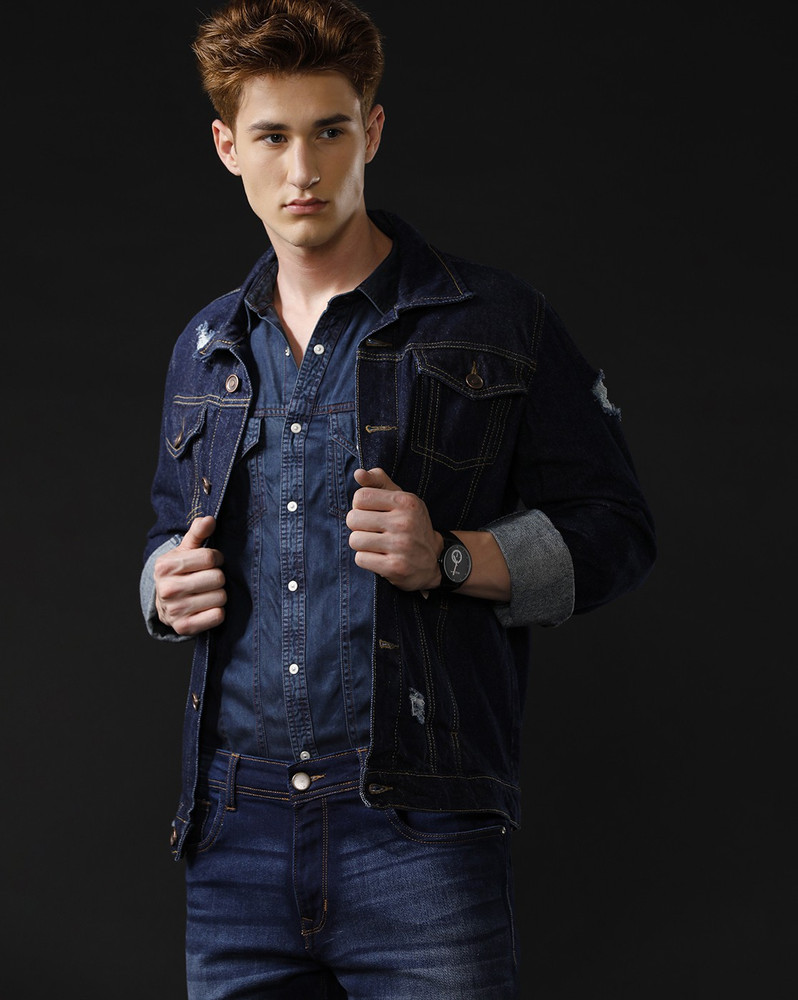 Denim jacket men flipkart sale