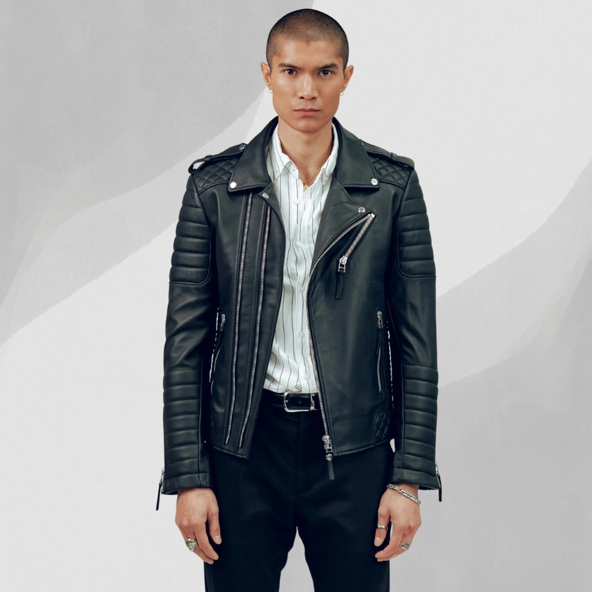 First leather Full Sleeve Solid Men Jacket Buy First leather Full