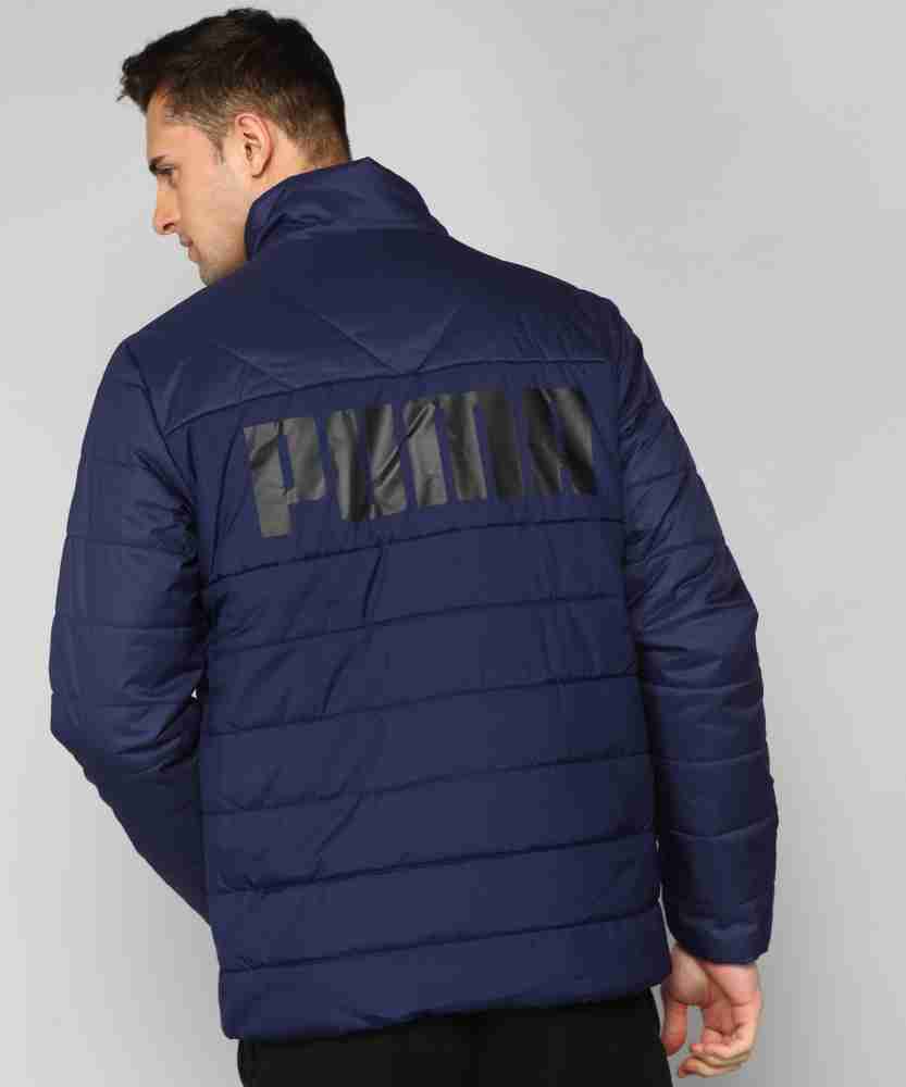 HRX by Hrithik Roshan Men Navy Blue Solid Padded Jacket, padded jacket  mens