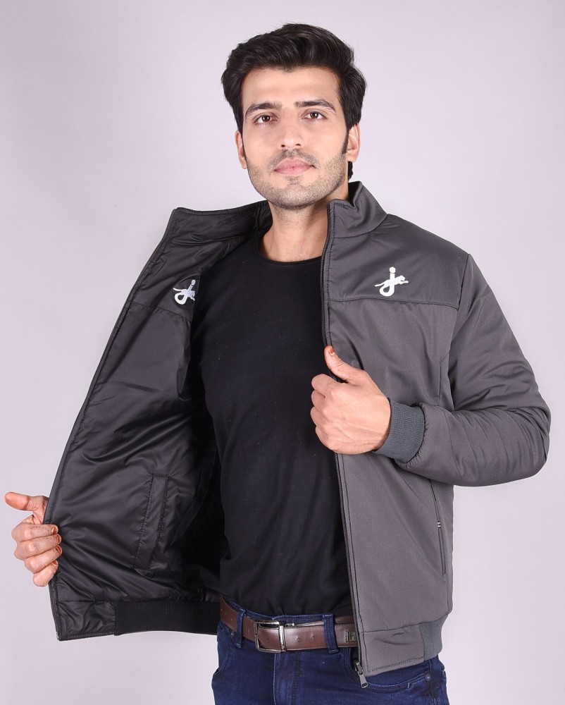 Men's Casual Black Summer Bomber Jacket Long Sleeve GIOSAL-G3042A