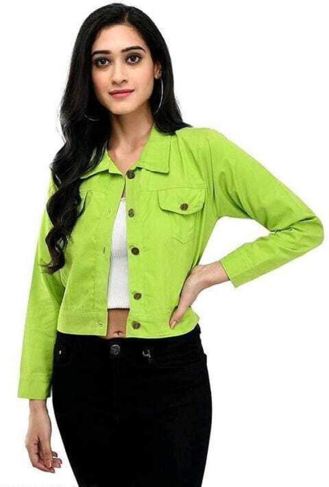 Blushia Full Sleeve Solid Women Denim Jacket - Buy Blushia Full Sleeve  Solid Women Denim Jacket Online at Best Prices in India