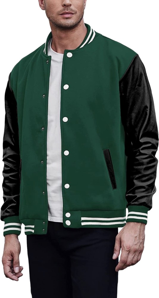 Green and clearance black letterman jacket