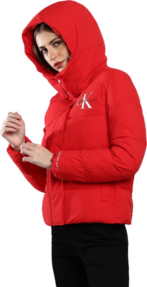 Calvin klein red on sale jacket