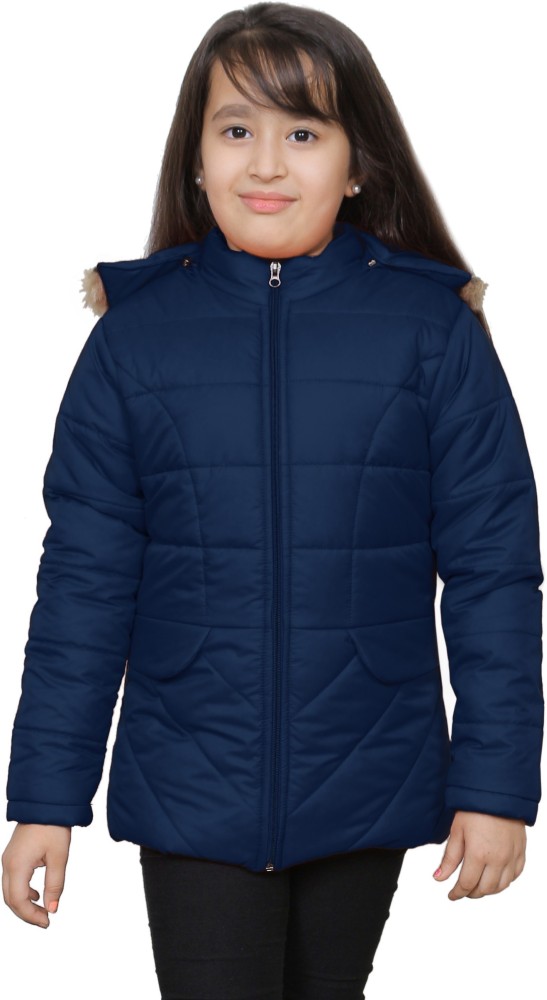 Girls navy hotsell padded jacket