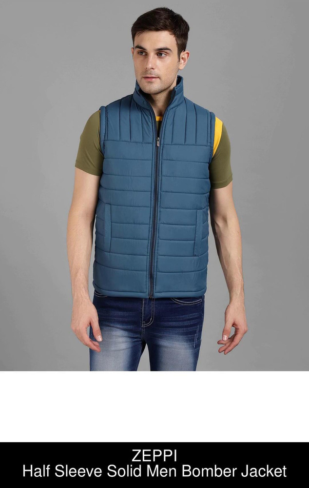 Half sleeve bomber jacket cheap