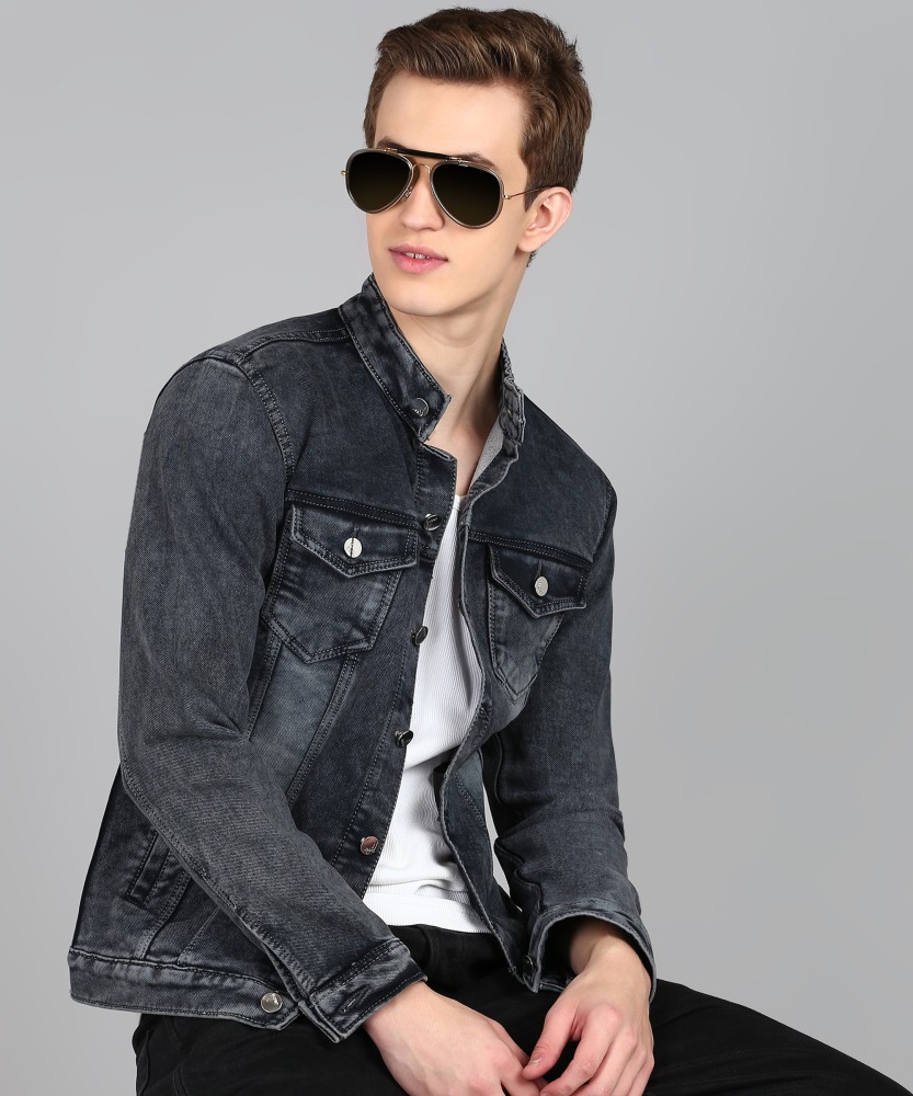 Mens denim sale jacket flipkart