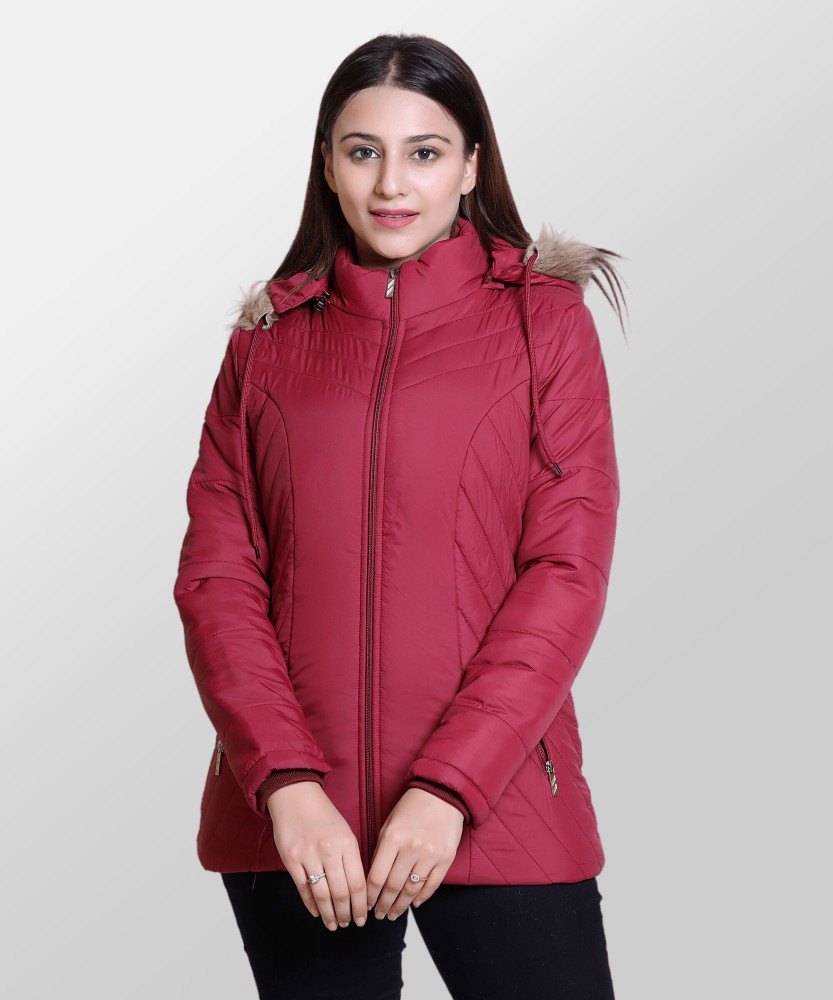 Buy Brazo Classy Solid Winter Wear Women Jacket (M, Beige) at