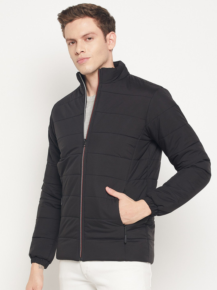 Mens black quilted on sale jacket