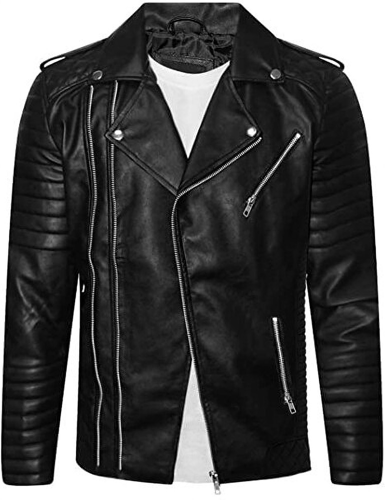 Black leather jacket for mens flipkart top