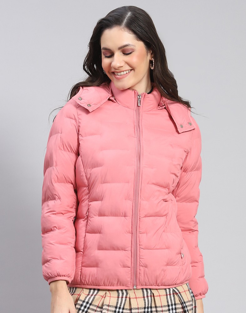 Buy Women Pink Solid Jacket Online in India - Monte Carlo