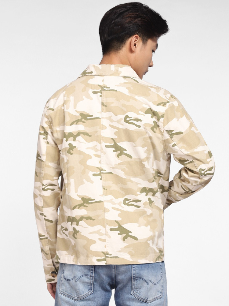 Jack and jones camo jacket deals