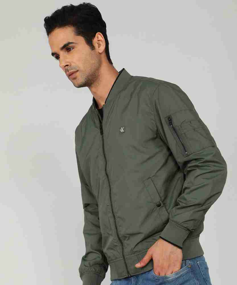 Calvin klein olive green jacket store