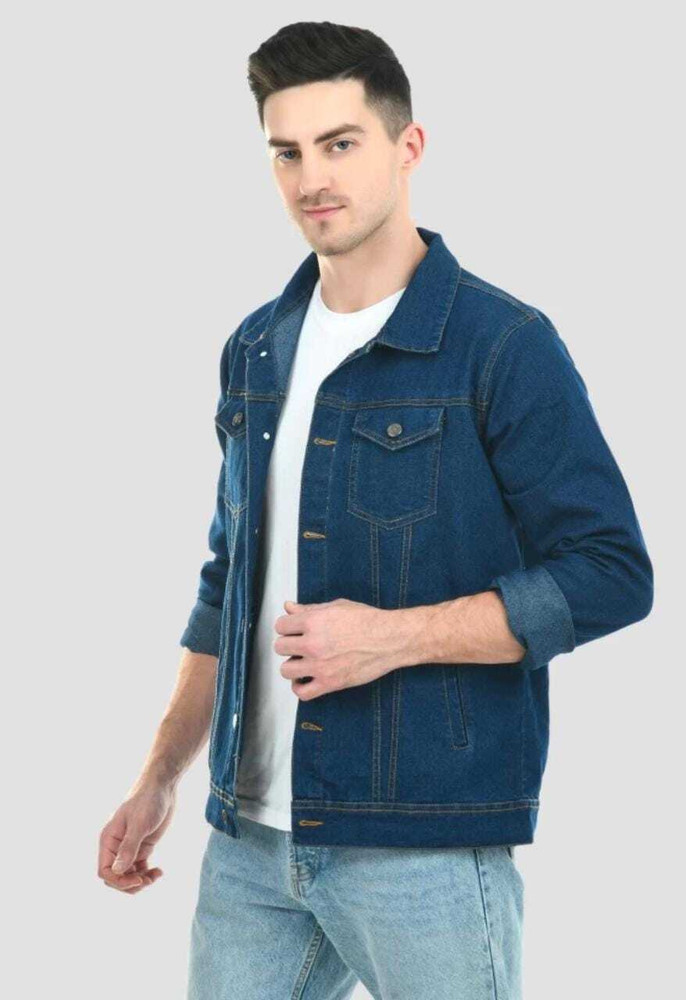 DENIM WALA Full Sleeve Solid Men Denim Jacket - Buy DENIM WALA Full Sleeve  Solid Men Denim Jacket Online at Best Prices in India | Flipkart.com