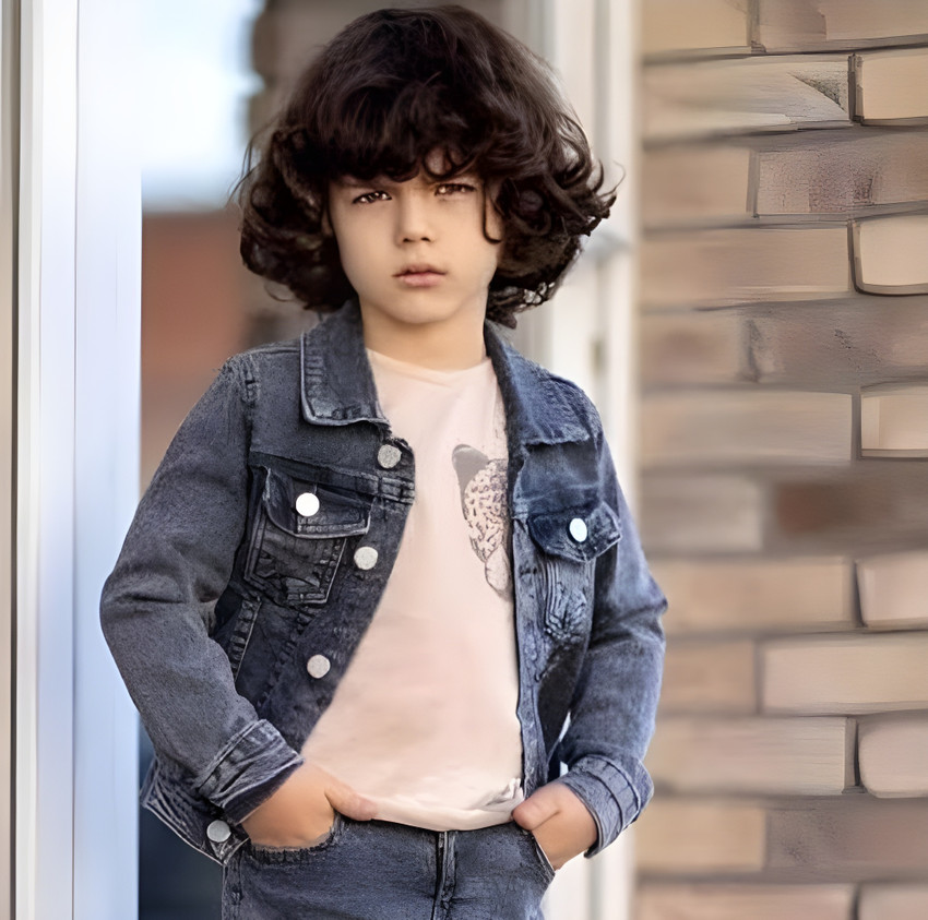 Denim jacket for 3 year old boy sales