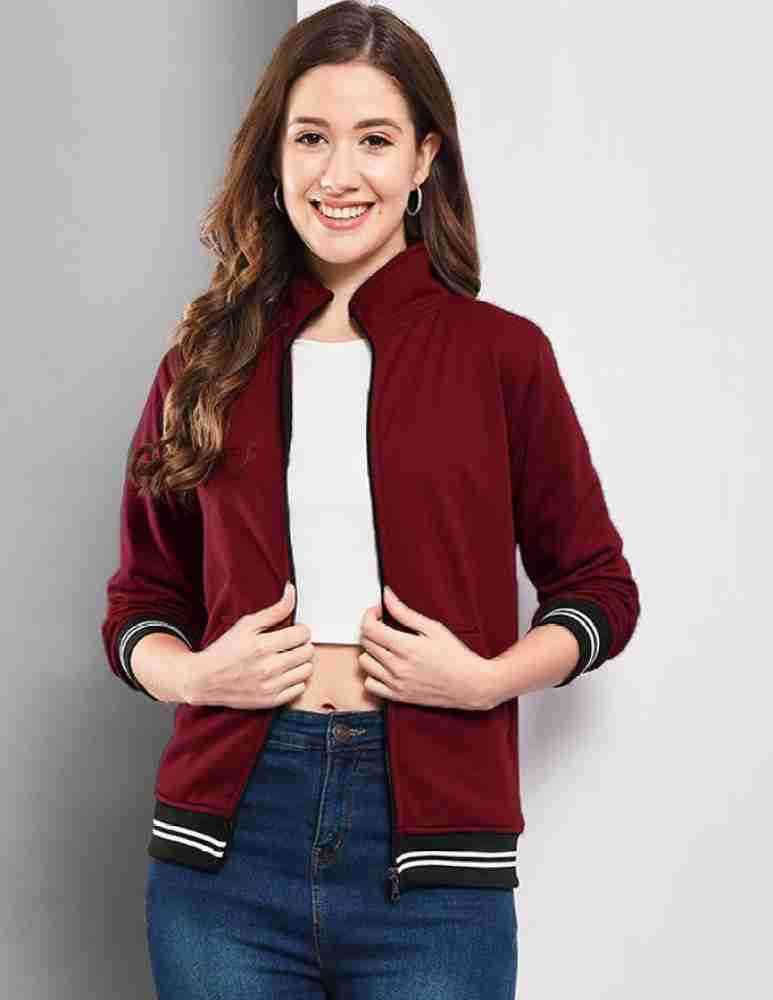 Maroon store jacket women