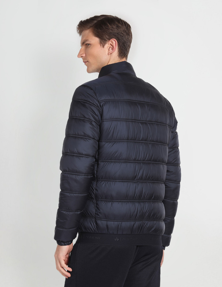 Calvin klein men's colorblocked puffer coat sales