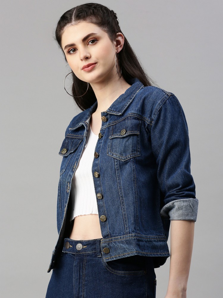 Denim jackets outlet for women flipkart