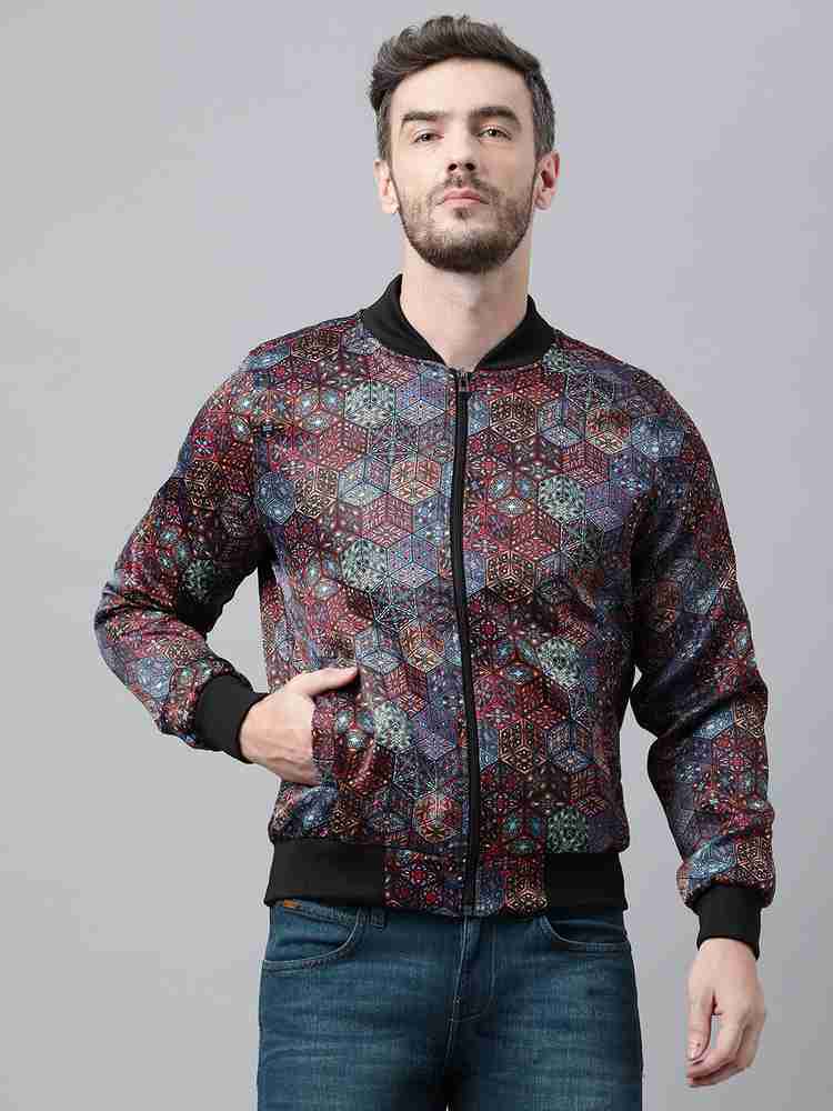 Printed jacket for men discount
