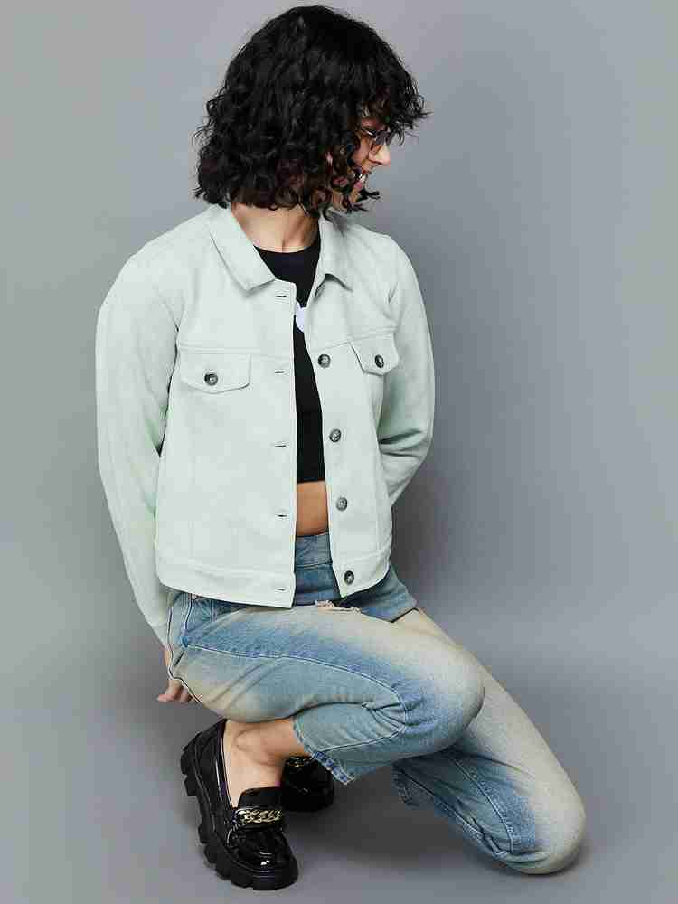 Fame forever denim jacket top