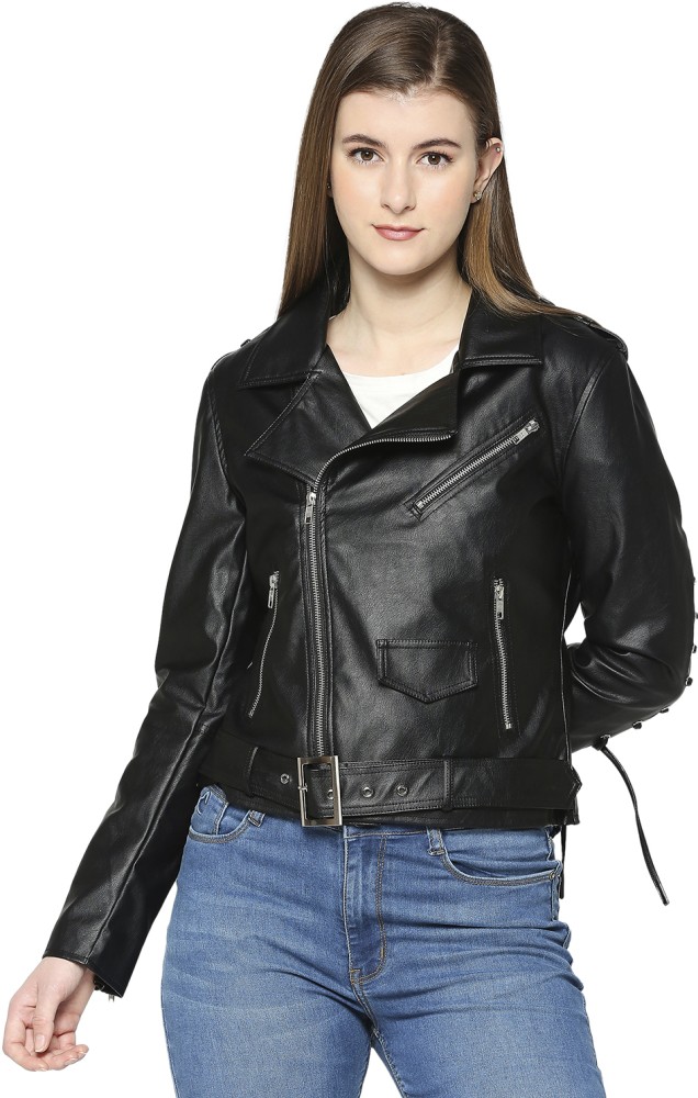 Leather jackets for womens flipkart sale