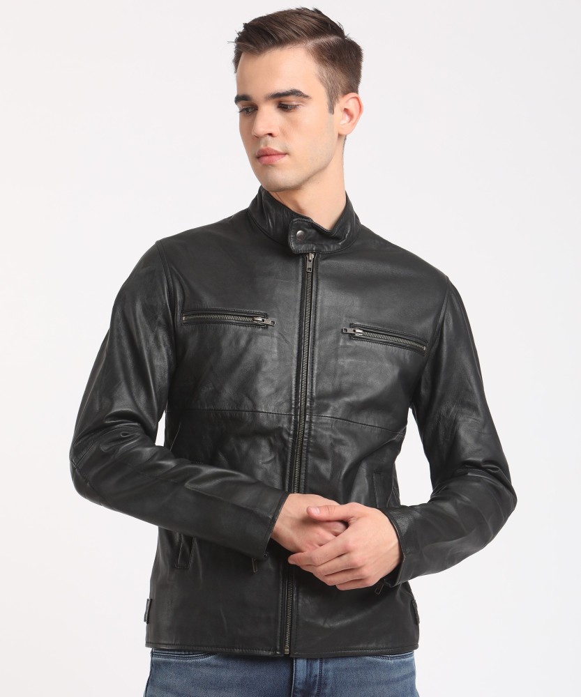 Leather coat outlet flipkart