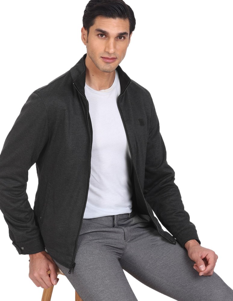 Arrow sport full store sleeve solid men's jacket