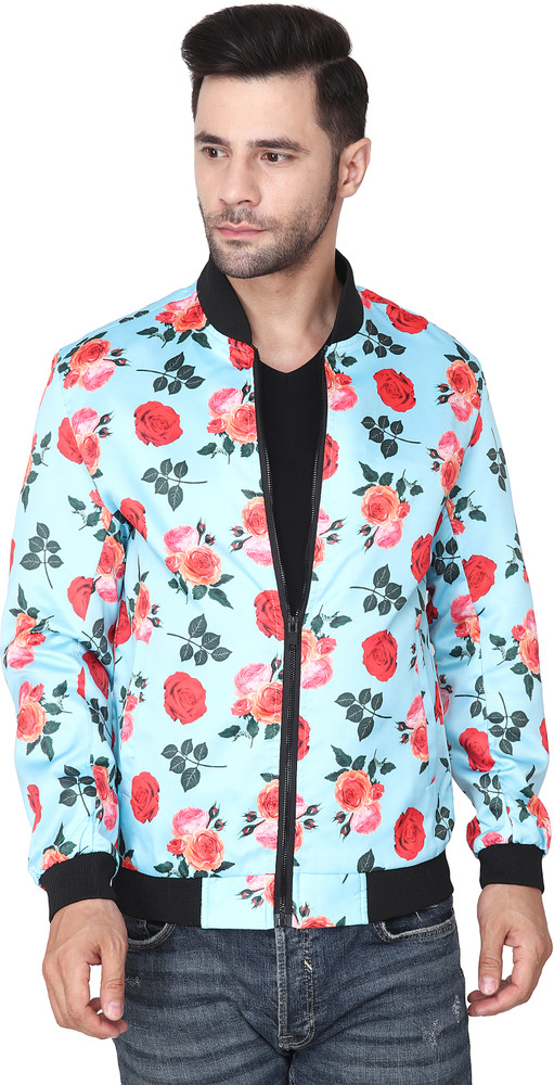 Men's flower print bomber jacket store