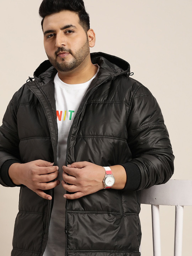 Mens black puffer jacket no hood clearance