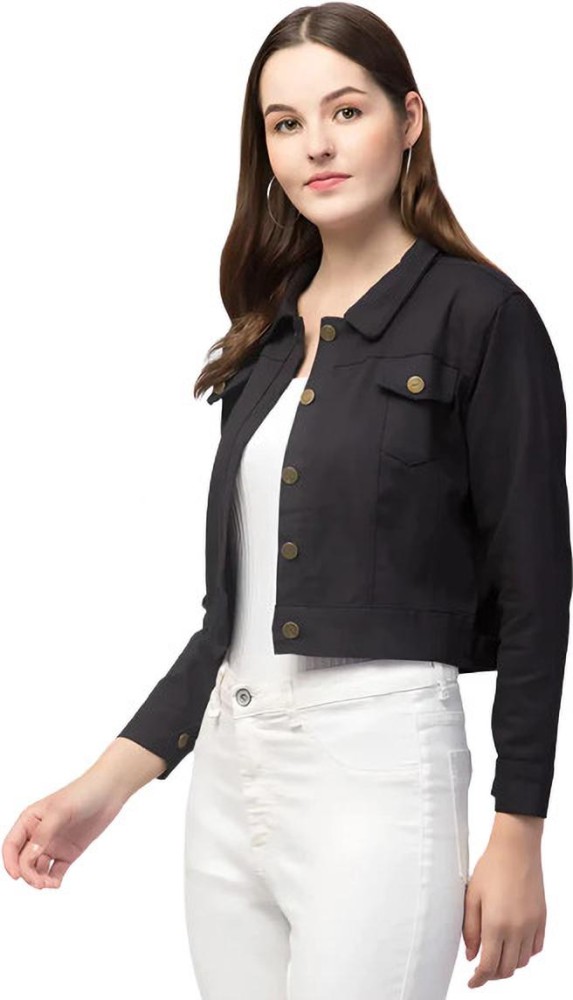 Jeans half on sale jacket for ladies