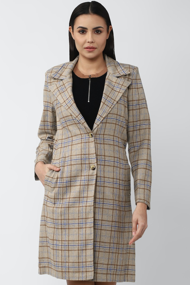 VAN HEUSEN Full Sleeve Checkered Women Jacket Buy VAN HEUSEN Full Sleeve Checkered Women Jacket Online at Best Prices in India Flipkart