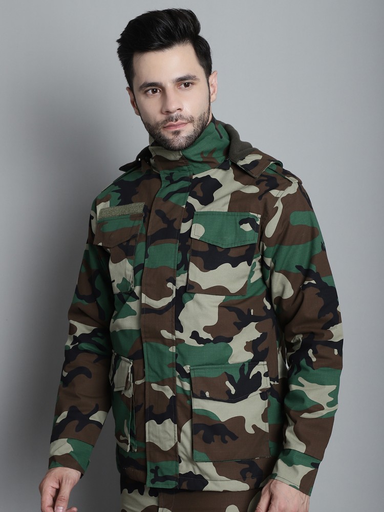 T-SHIRT DURABLE 100 CAMO WOODLAND GREEN