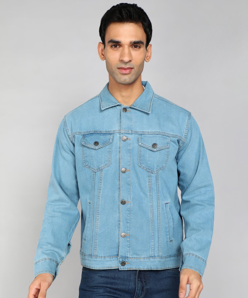 FTX Full Sleeve Solid Men Denim Jacket