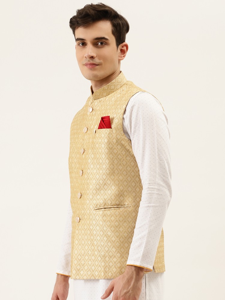 MANYAVAR Self Design Men Waistcoat Buy MANYAVAR Self Design Men Waistcoat Online at Best Prices in India Flipkart