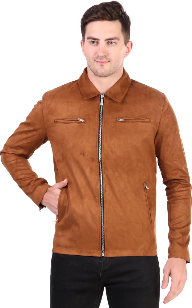 Justanned Tan Suede Leather Jackets